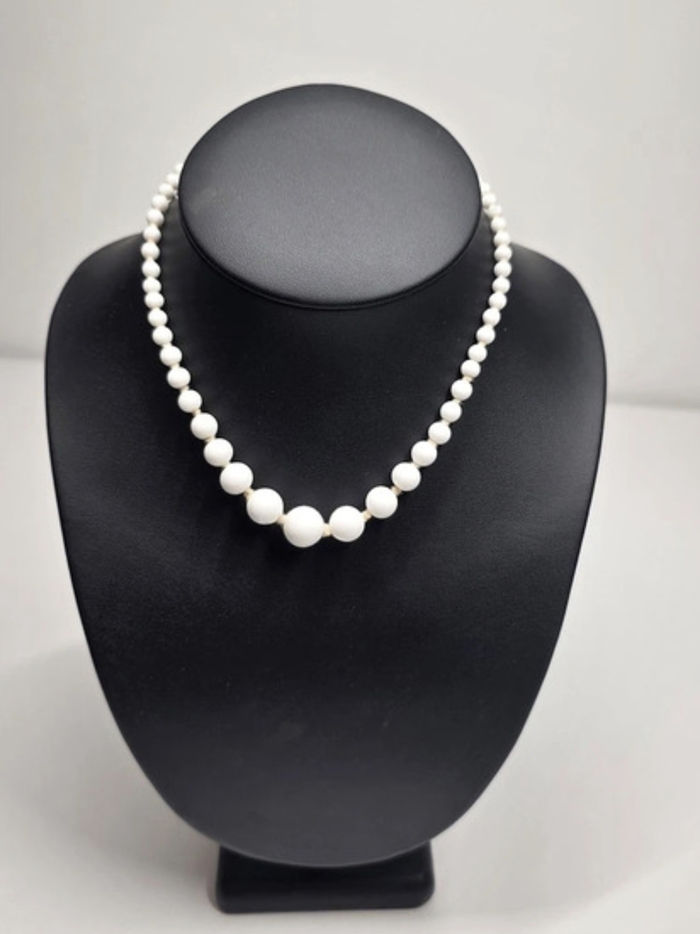 White Beaded Necklace